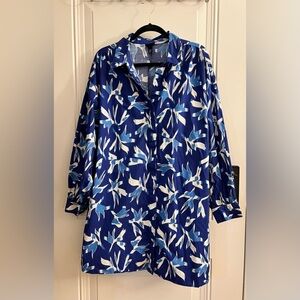 Scoop NYC Printed Shirtdress